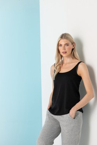 Skinnifit SK234 - Cotton Blend Scoop Neck Womens Vest