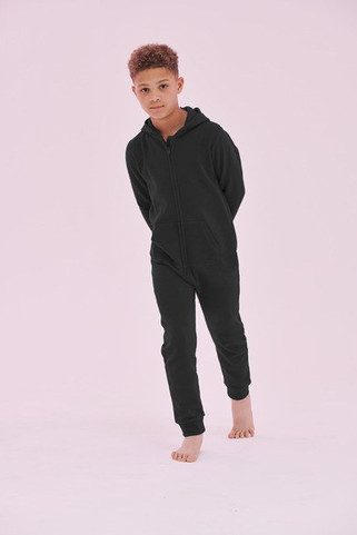 Skinnifit SM470 - Cozy Kids Fleece Hooded Jumpsuit
