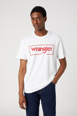 WRANGLER W7H - Organic Cotton Crew Neck Logo Tee by Wrangler