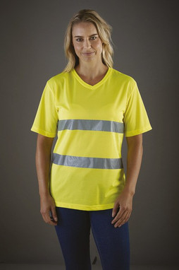 Yoko YHVJ910 - T-shirt col V haute visibilité Top Cool