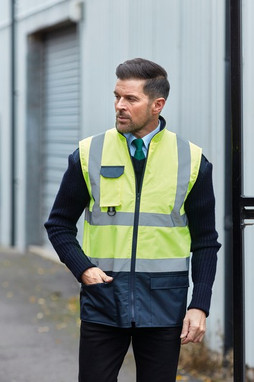 Yoko YHV005 - Hi-vis padded bodywarmer