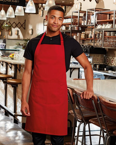 Artisan Collection by Reprime RP154 - Unisex 'Colours' Sustainable Pocket Bib Apron