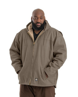 Berne HJ626 - Mens Heartland Washed Duck Hooded Work Coat