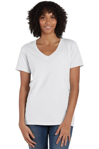 ComfortWash by Hanes GDH125 - Ladies V-Neck T-Shirt