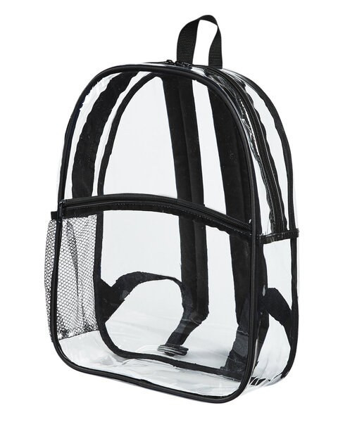 BAGedge BE259 - Transparent PVC School Backpack with Pockets