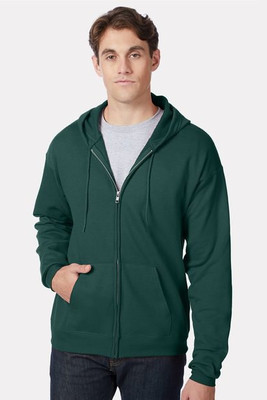 Hanes P180 - Adult 7.8 oz. EcoSmart® 50/50 Full-Zip Hooded Sweatshirt