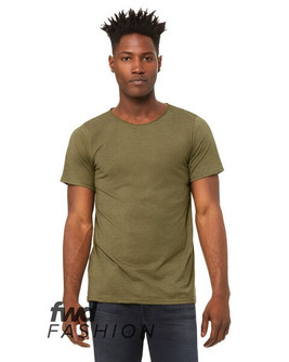 Bella+Canvas 3414C - FWD Fashion Unisex Triblend Raw Neck T-Shirt