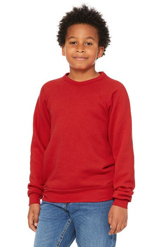 Bella+Canvas 3901Y - Youth Sponge Fleece Raglan Sweatshirt