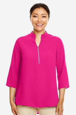Devon & Jones DP611W - Ladies Perfect Fit  3/4-Sleeve Crepe Tunic