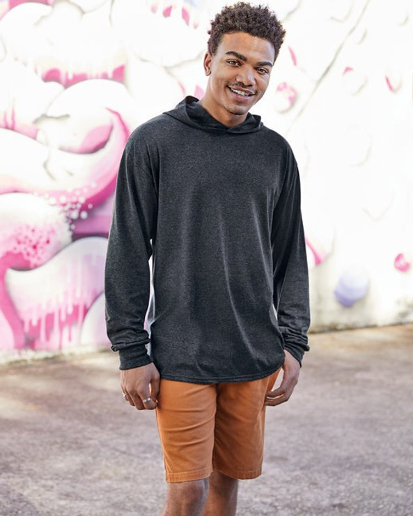 Fruit of the Loom 4930LSH - Men's HD Cotton Jersey Hooded T-Shirt