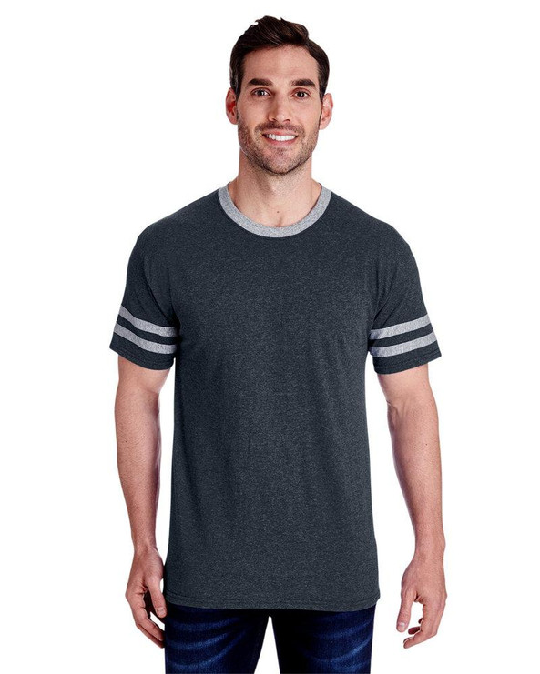 Jerzees 602MR - Adult TRI-BLEND Varsity Ringer T-Shirt