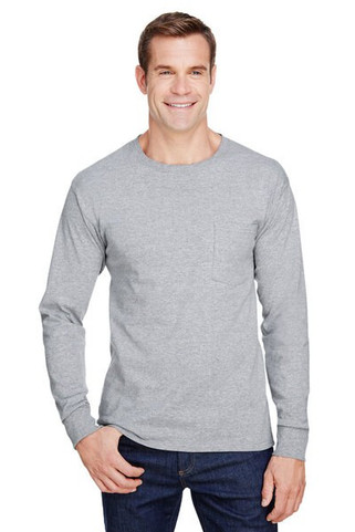 Hanes W120 - Adult Workwear Long-Sleeve Pocket T-Shirt