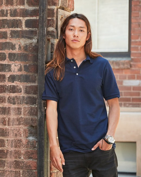 Jerzees 443MR - Sustainable Comfort Piqué Polo for Adults