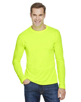 Bayside BA5360 - USA-Made Unisex Performance Polyester Long-Sleeve Tee