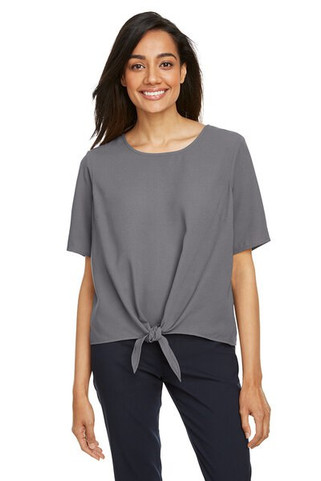 Devon & Jones DP617W - Ladies Perfect Fit Tie-Front Blouse