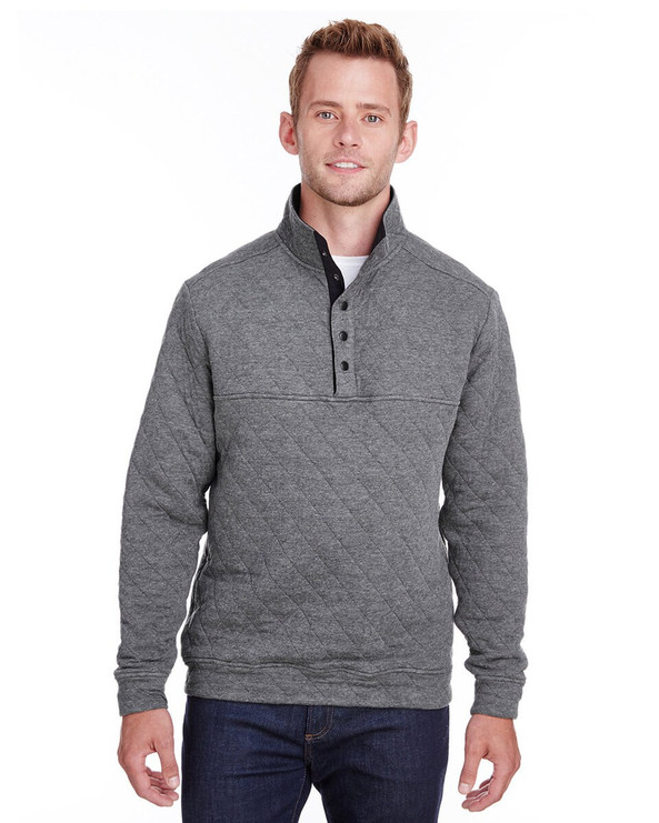 J. America JA8890 - Adult Quilted Snap Pullover