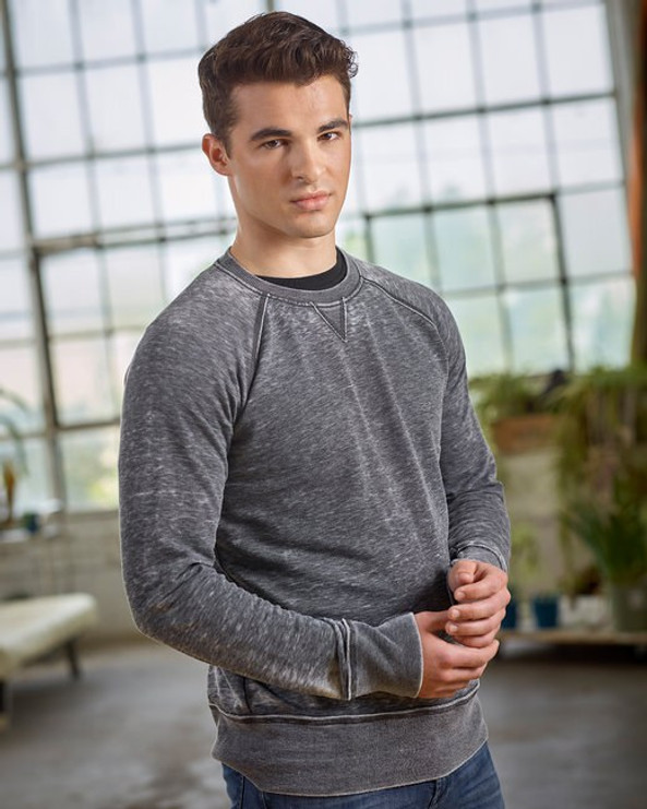J. America JA8920 - Adult Vintage Zen Crewneck Sweatshirt
