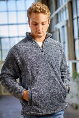 J. America JA8464 - Unisex Boundary Shag Quarter Zip