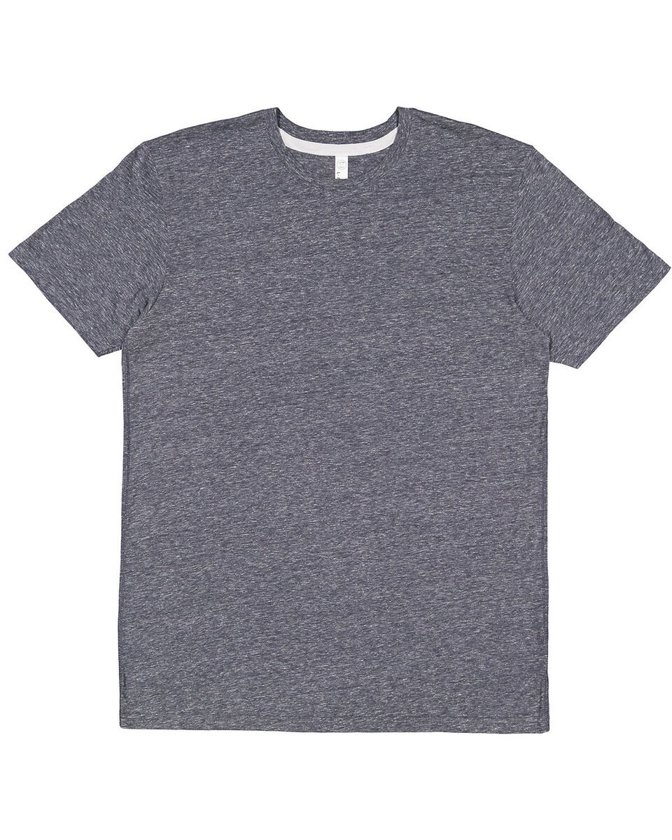 【PORTERNA】Fitted Shirring T-Shirt LAT 6991 - Men's Harborside Melange Jersey T-Shirt - Gray