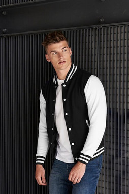 Just Hoods By AWDis JHA043 - Mens 80/20 Heavyweight Letterman Jacket