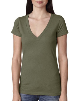 Next Level Apparel 6740 - Ladies Triblend Deep V