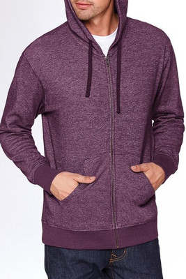 Next Level Apparel 9600 - Adult Pacifica Denim Fleece Full-Zip Hooded Sweatshirt