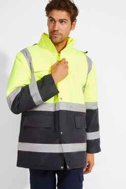 Roly HV9320 - MERAK Combined and padded high-visibility parka