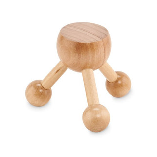 ASSA Natural Wooden Handheld Massager for Stress Relief - GiftRetail MO6694
