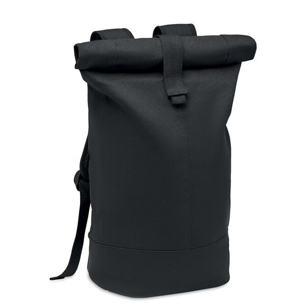 ZURICH ROLL Zurich Rolltop Washed Canvas Backpack with RPET Lining - GiftRetail MO6704