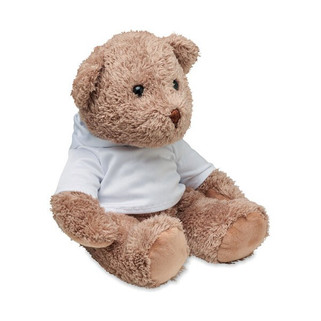 JOHN Large Hooded Sweater Teddy Bear for Sublimation - GiftRetail MO6738