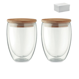 GiftRetail MO6739 - TIRANA SET Set of 2 glasses 350 ml in box