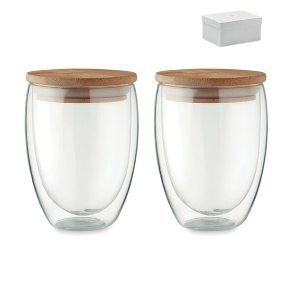 TIRANA SET 2 glas 350 ml i æske - GiftRetail MO6739