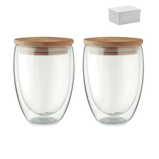 TIRANA SET Set of 2 glasses 350 ml in box - GiftRetail MO6739