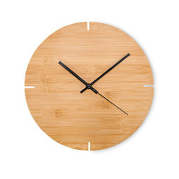 GiftRetail MO6792 - ESFERE Wanduhr Bambus