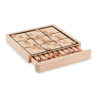 SUDOKU Premium Wooden Sudoku Board Game with 99 Tiles - GiftRetail MO6793