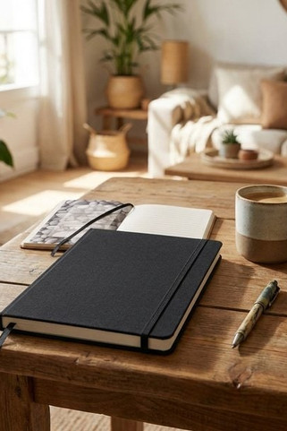 STEIN Eco-Friendly A5 Notebook with Stone Paper Pages - GiftRetail MO6798