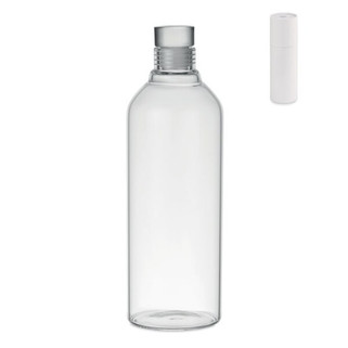 LARGE LOU Premium 1L Borosilicate Glass Bottle with Stopper - GiftRetail MO6802
