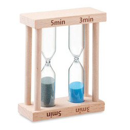 GiftRetail MO6852 - BI Set van 2 houten zandlopers