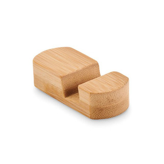 POY Eco-Friendly Bamboo Mini Smartphone Stand - GiftRetail MO6888