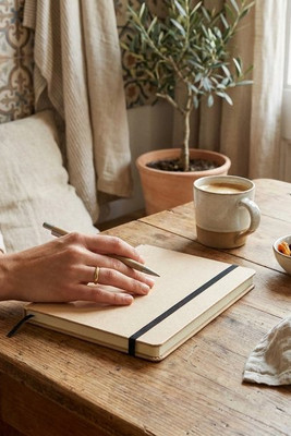 EVERWRITE Eco-Friendly A5 Recycled Carton Notebook with Strap - GiftRetail MO6892