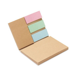 GiftRetail MO6912 - MAUI Eco-Friendly Recycled Paper Memo Set with Sticky Notes