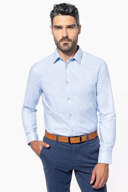 Kariban K595 - Camisa Oxford manga comprida de homem