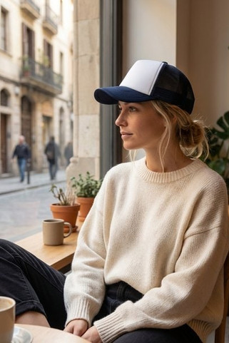 K-up KP225 - Retro 5-Panel Trucker Kasket med Snapback