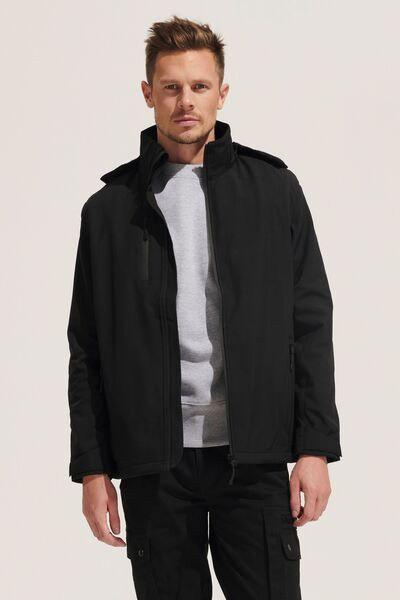 Sol's 03995 - FALCON 3IN1 Softshell-takki irrotettavalla hupulla ja hihoilla