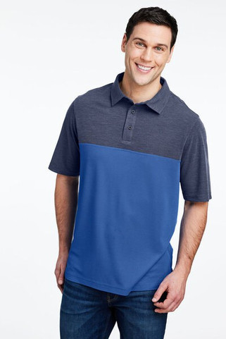 Core365 CE112C - Mens Fusion ChromaSoft Colorblock Polo