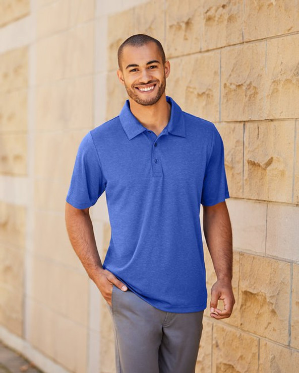 Team 365 TT51H - Men's Zone Sonic Heather Performance Polo