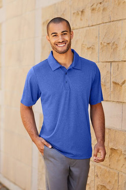 Team 365 TT51H - Mens Zone Sonic Heather Performance Polo