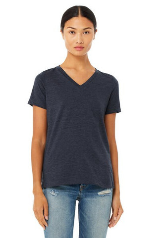 Bella+Canvas 6405CVC - Ladies Relaxed Heather CVC Jersey V-Neck T-Shirt