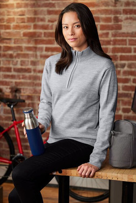 Harriton M421 - Unisex Pilbloc Quarter-Zip Sweater