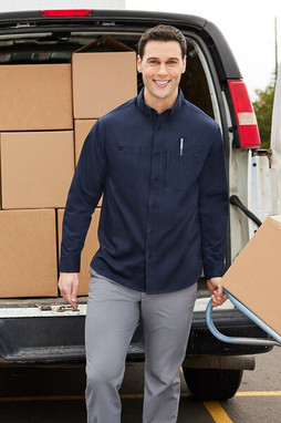 Harriton M585L - Mens Advantage IL Long-Sleeve Workshirt
